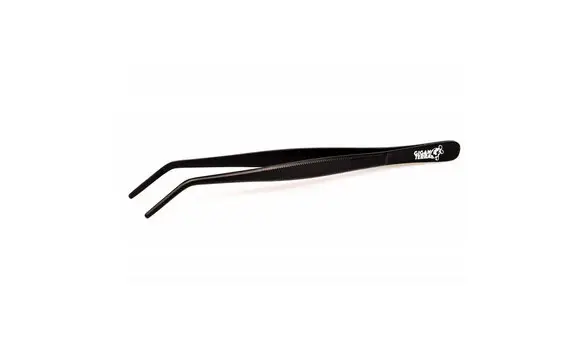 Curved forceps 20 cm with PVC end cap